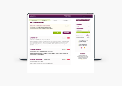 Youfone - Order flow - Step 2 upsale